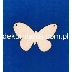 Motyl 12x8cm , motyl 12x8cm z dwoma otworami, sklejka
